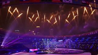 (FANCAM) Isyana Sarasvati - Asia&#39;s Who We Are @ closing ceremony Asian Games 2018