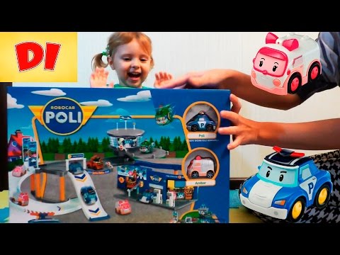 ♕ РОБОКАР ПОЛЛИ и ЭМБЕР Диана открывает игрушки ДЕПАРТАМЕНТ ПОЛИЦИИ | Robocar polli unboxing toys