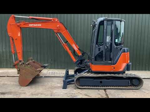 Обзор мини экскаватора Hitachi ZX50U-3F с гидромолотом