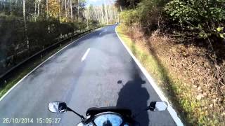 preview picture of video 'SJ4000 op Honda CBF600. Hotton (Ardennen) - Poulseur - 26-10-2014'