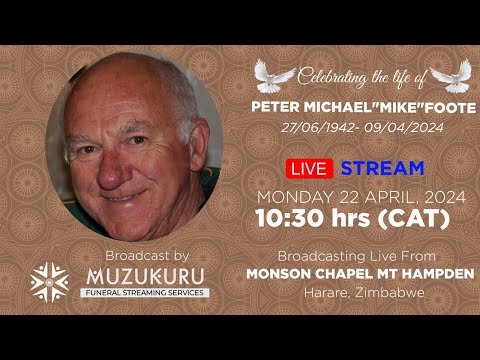 Celebrating the life of Peter Michael Foote -  Monson Chapel