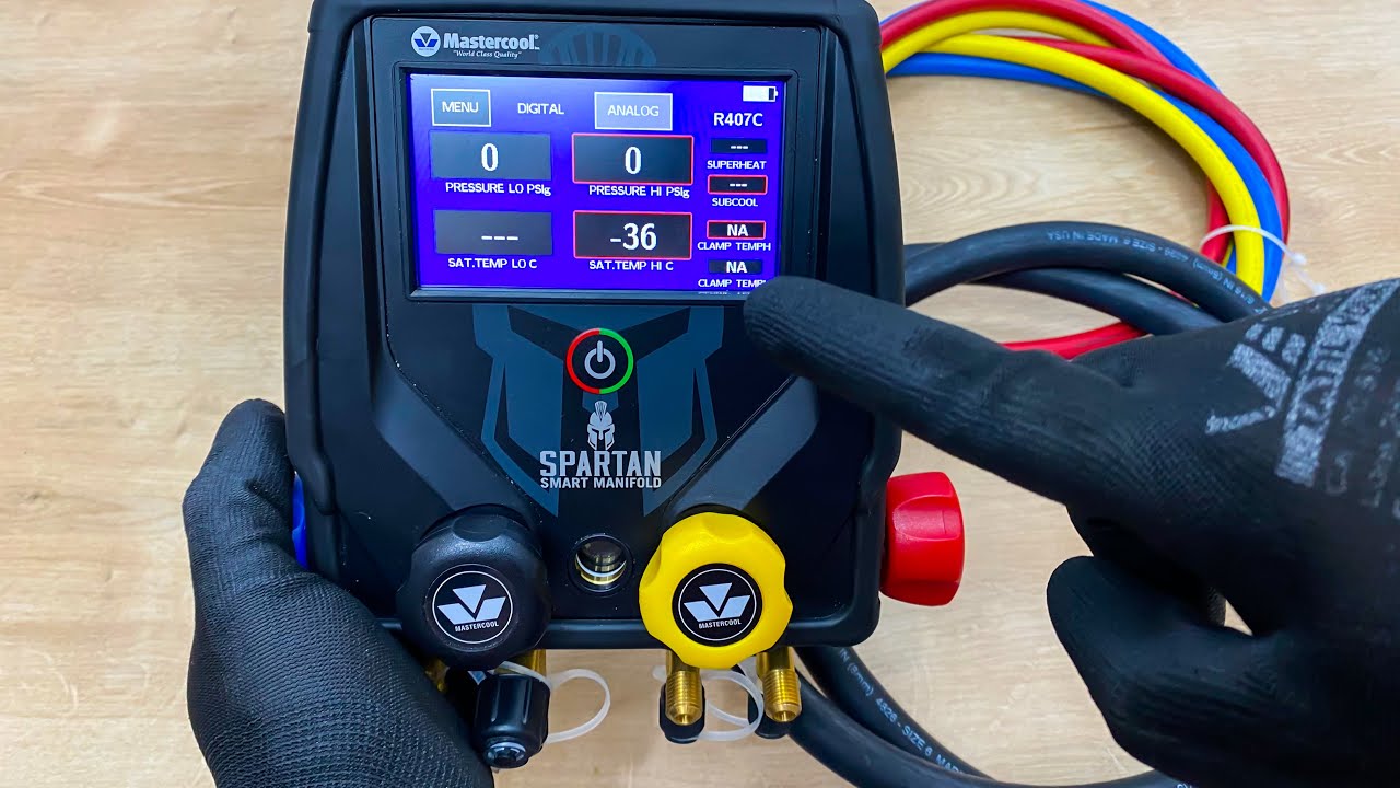 Manifold digital Spartan Mastercool Como Usar?