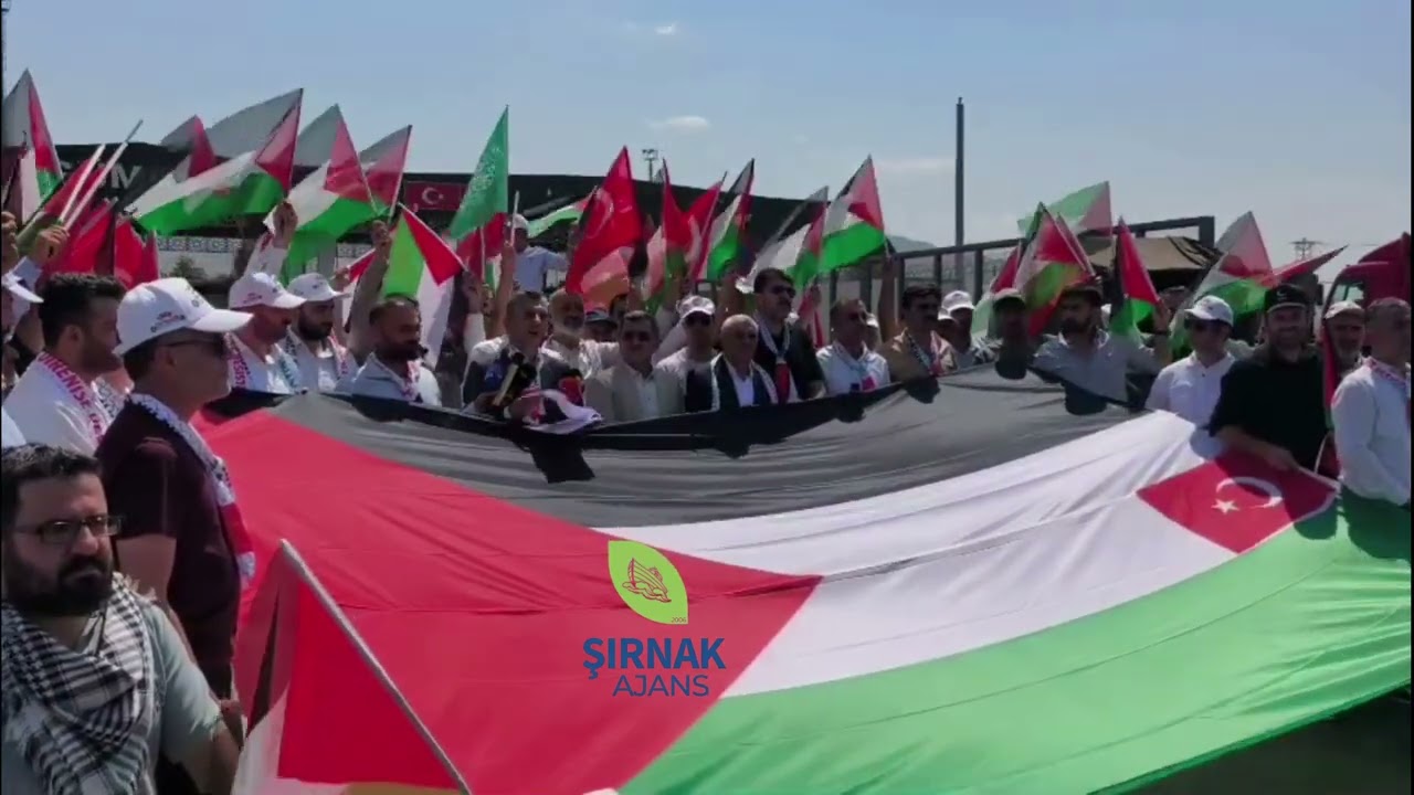 Şırnak’tan Irak’a Gazze çağrısı, ‘kapıları açın’