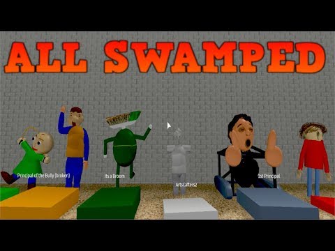 All Swamped Characters In Roblox Baldis Basics Roblox Video - roblox baldis basics 3d rp the new halloween morphs