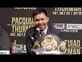 MANNY PACQUIAO REVEALS THE KEYS TO BEATING KEITH THURMAN