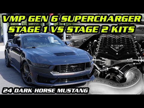 Whipple x VMP Gen 6 3.0L Stage 1 vs Stage 2 in Depth Comparison! | 2024 Mustang Dark Horse
