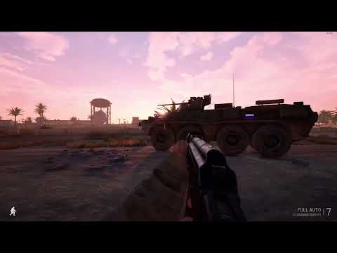 Long Range BOMBARDMENT by Russian BTR Tank  - Operation Harsh Doorstop