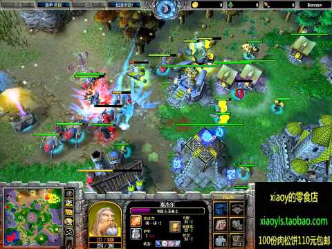 【皇冠之圣骑火枪流】魔兽争霸xiaoy解说lucifer vs ferfe LR