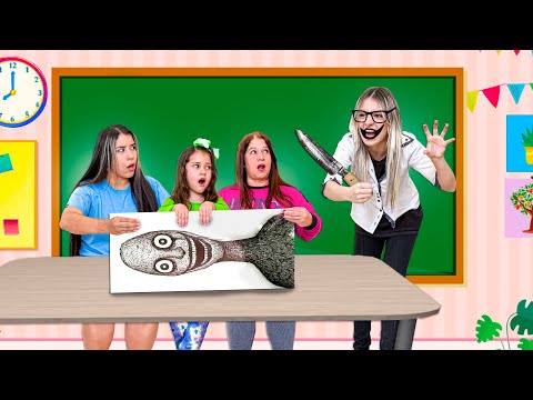 THE PRODUCTION BECAME AN EVIL TEACHER TO SCARE US!!