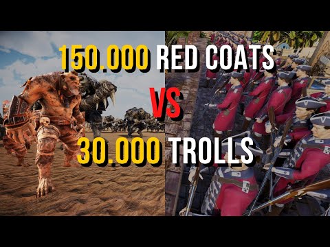 150.000 Red Coats vs 30.000 Trolls - Ultimate epic battle simulator 2