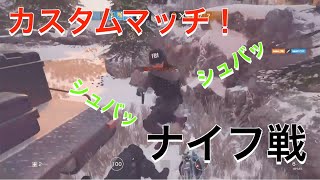 【R6S】暇人たちとカスタムマッチ　ナイフ戦！