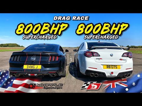 MUSCLE POWER.. 800HP HSV R8 GTS v 800HP FORD MUSTANG GT