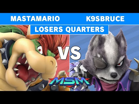 MSM 182 - !? | Mastamario (Bowser) vs PA | K9sbruce (Wolf) Losers Quarters - Smash Ultimate