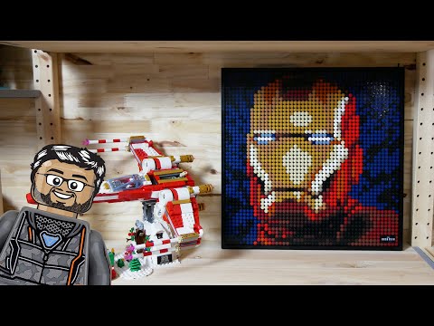 Vidéo LEGO Art 31199 : Iron Man de Marvel Studios