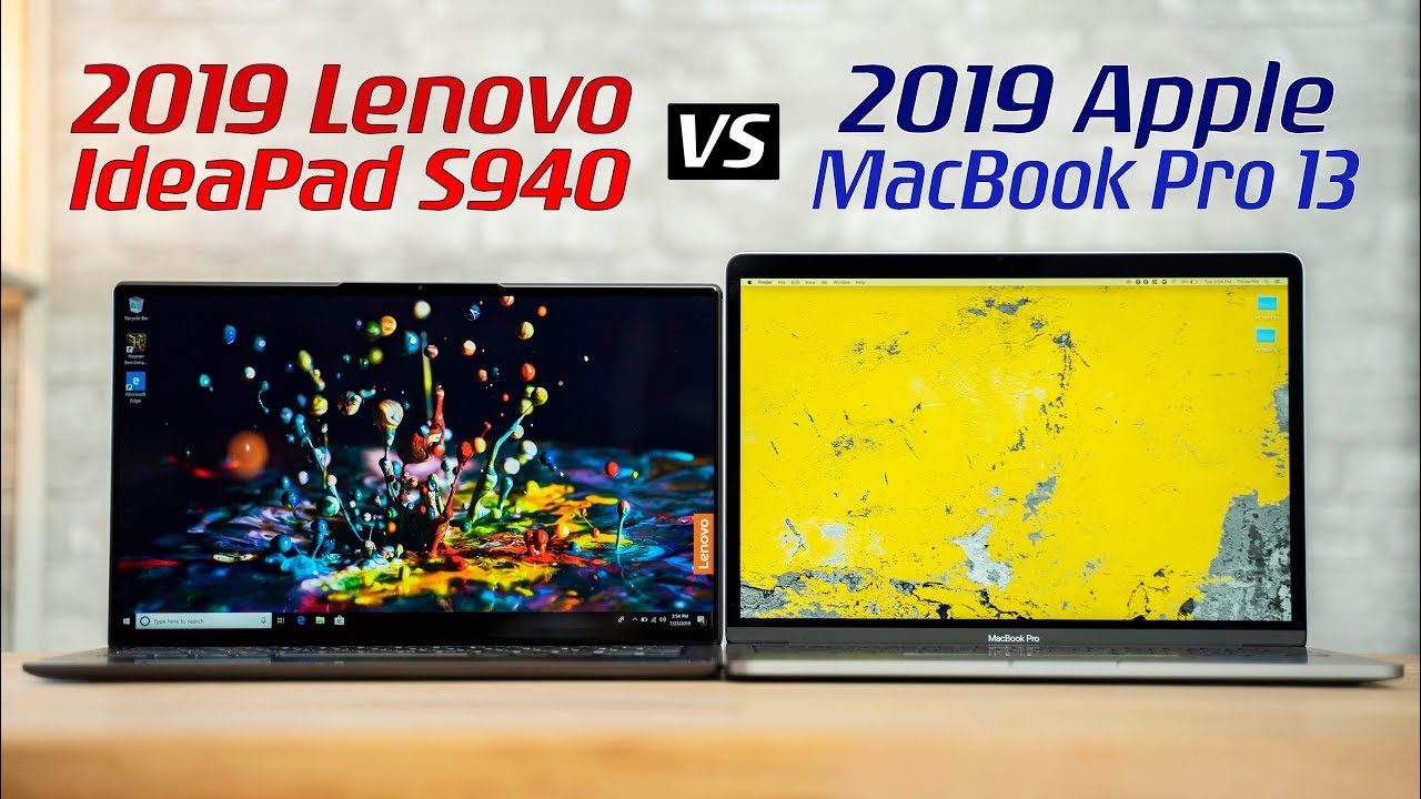Lenovo IdeaPad S940 vs 13" MacBook Pro - Full Comparison