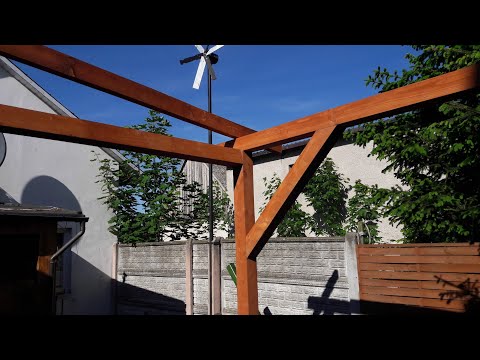 Construction of roofing for the gazebo terrace. Struts. Do it yourself. Video