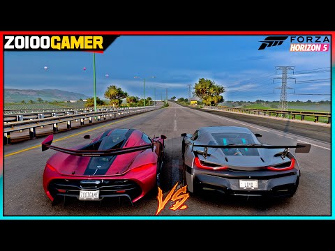O carro mais RÁPIDO do JOGO - Koenigsegg Jesko VS Rimac Nevera - Forza Horizon 5 Gameplay 4k