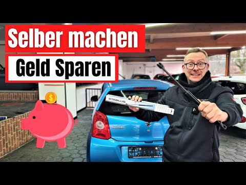 Suzuki Alto Heckklappendämpfer selbst Wechseln und Geld Sparen !