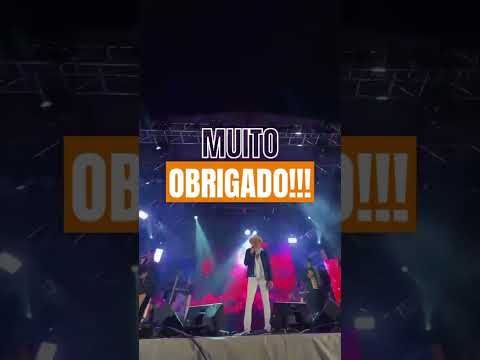 Frank Aguiar com Multidão de fãs no show em Campos novos paulista SP #frankaguiar
