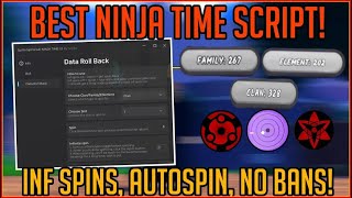 NEW NINJA TIME SCRIPT! WORKING INFINITE SPINS, OP DATA ROLLBACK, AUTO SPIN, NO BAN!