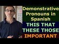 Learn Spanish DEMONSTRATIVE PRONOUNS IN SPANISH