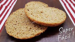 PÃO DE FRIGIDEIRA SEM FARINHA SUPER FÁCIL |  Pão que NÃO ENGORDA! Pouco Carboidrato (2g)
