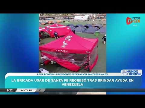 La brigada USAR de Santa Fe regresó tras ayudar en Venezuela | Raúl Ponisio - Presidente FSABV