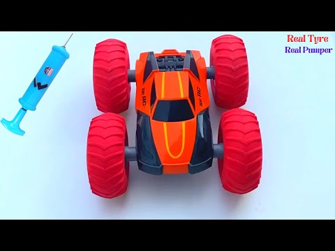 RC Stunt Car with Real Tyre and Pumper | Pneumatic Air pump Car Unboxing