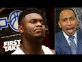 College basketball is taking a major hit without Zion in the title game - Stephen A.  | First Take