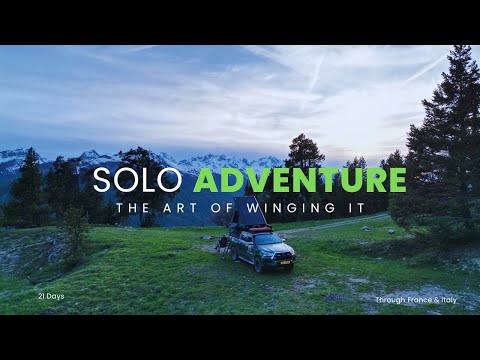 21 Days of Solo Travel in 3 Minutes | An Overland Adventure through France and Italy