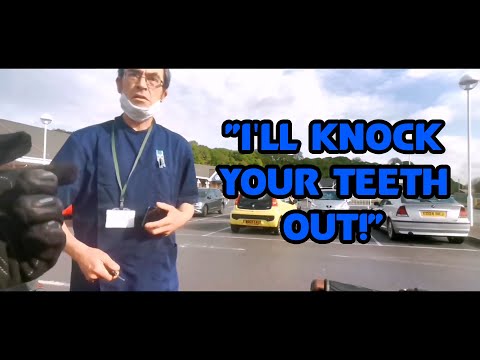 UK-Biker gegen furchterregende, wütende, schlechte Fahrer und Aggressionen im Straßenverkehr Nr. ...