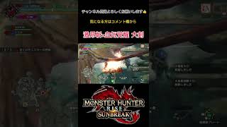 気持ちがいい大剣の攻撃集#モンハンサンブレイク #shorts