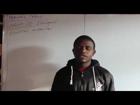 The Periodic Table. Group VII elements.