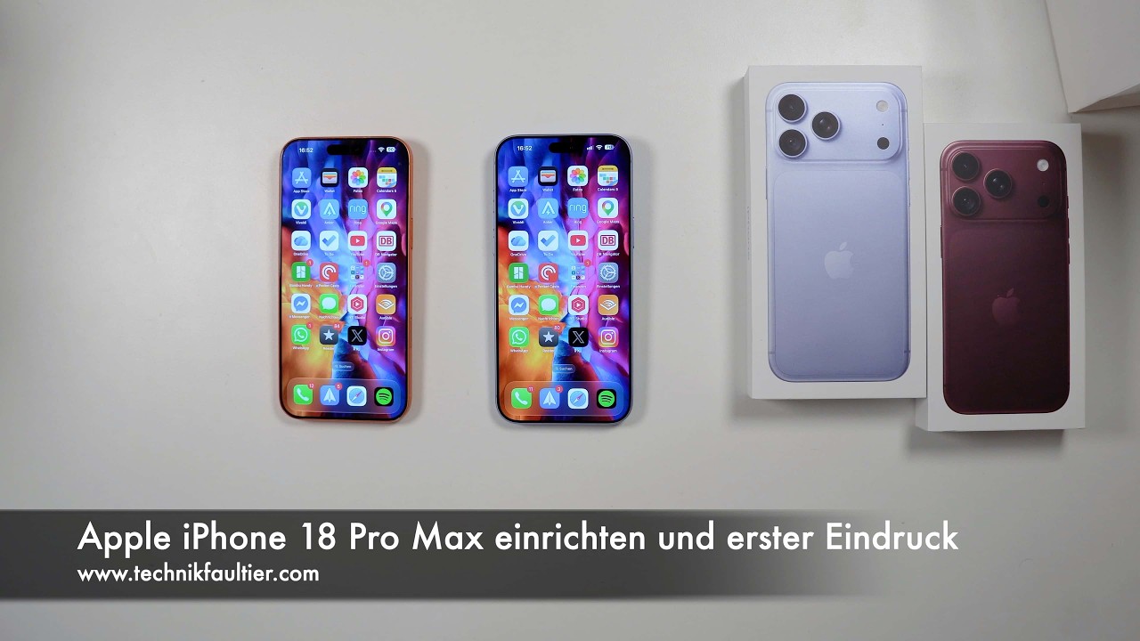Apple iPhone 18 Pro Max einrichten und erster Eindruck