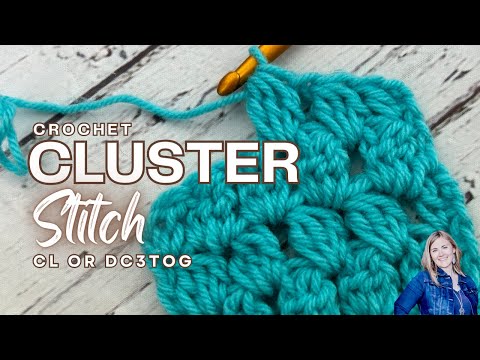 CROCHET CLUSTER STITCH | Slow & Close up Tutorial | DC3Tog | Hope Corner Farm Crochet