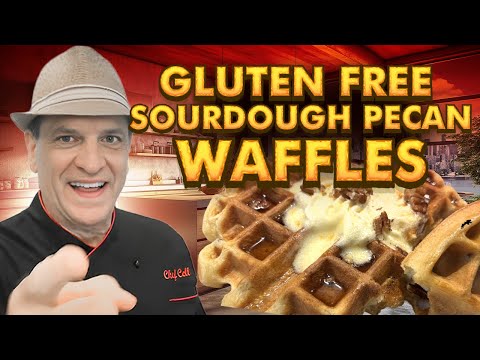 Easy, Crispy Gluten Free Sourdough Waffles