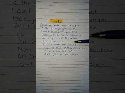 Juice WRLD, Eminem & benny blanco - Lace It | Handwritten Lyrics #eminem #juicewrld #bennyblanco