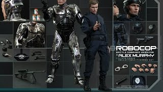 Preview Hot Toys:RoboCop(Battle Damaged Ver) & Alex Murphy Collectible Figures Set