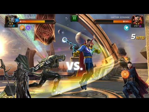Villain [Corvus Glaive] vs Doctor Strange (Realistic Mobile Game)