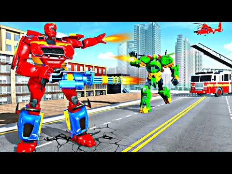 Firefighter Robot Transforming Truck Robot Games | Robot Games | Transforming Truck Game