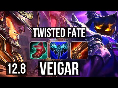 TWISTED FATE vs VEIGAR (MID) | 3.4M mastery, 5/1/6, 400+ games | NA Diamond | 12.8