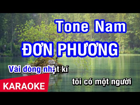 Karaoke Đơn Phương Tone Nam | Nhan KTV