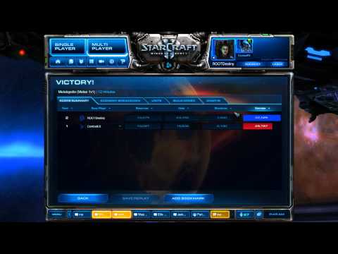 ROOTDestiny (Z) vs. CombatEX (P) [Game 4] - Starcraft 2 Grudge Match