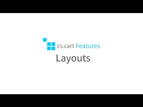 CS-Cart eCommerse Software. Features: Layouts