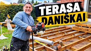 TERASA DANIŠKAI 🇩🇰 | Darbo sauga vėl neduoda ramybės! Ne tos grindys ir baigta vonia👍
