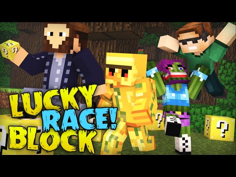 Minecraft: Blue Lucky Block RACE! w/Frizzle, Clara & JKap