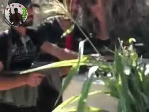 توجه عناصر كتيبة الشيخ محمد الأشمر الى احدى الجبهات في الغوطة الشرقية