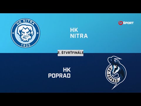 Štvrťfinále play-off: HK Nitra - HK Poprad 4:3 pp, stav série 2:0