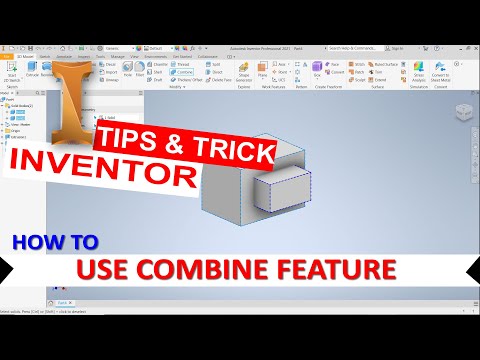 Inventor How To Use Combine Tool