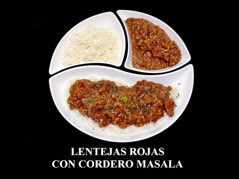 Lentejas Rojas con Cordero Masala
